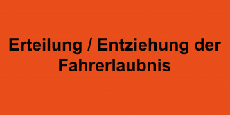 Fahrerlaubnisrecht
