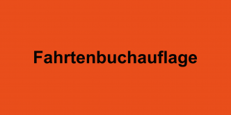 Fahrtenbuchauflage