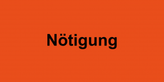 Nötigung